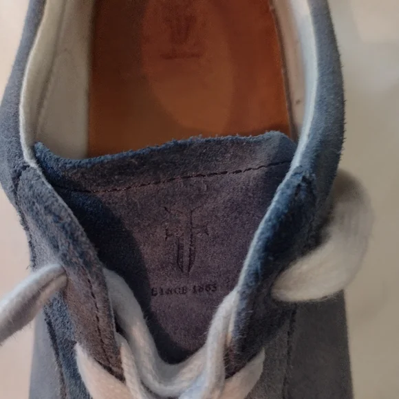 Frye Men's Blue Suede Sneakers - Picture 13 of 16